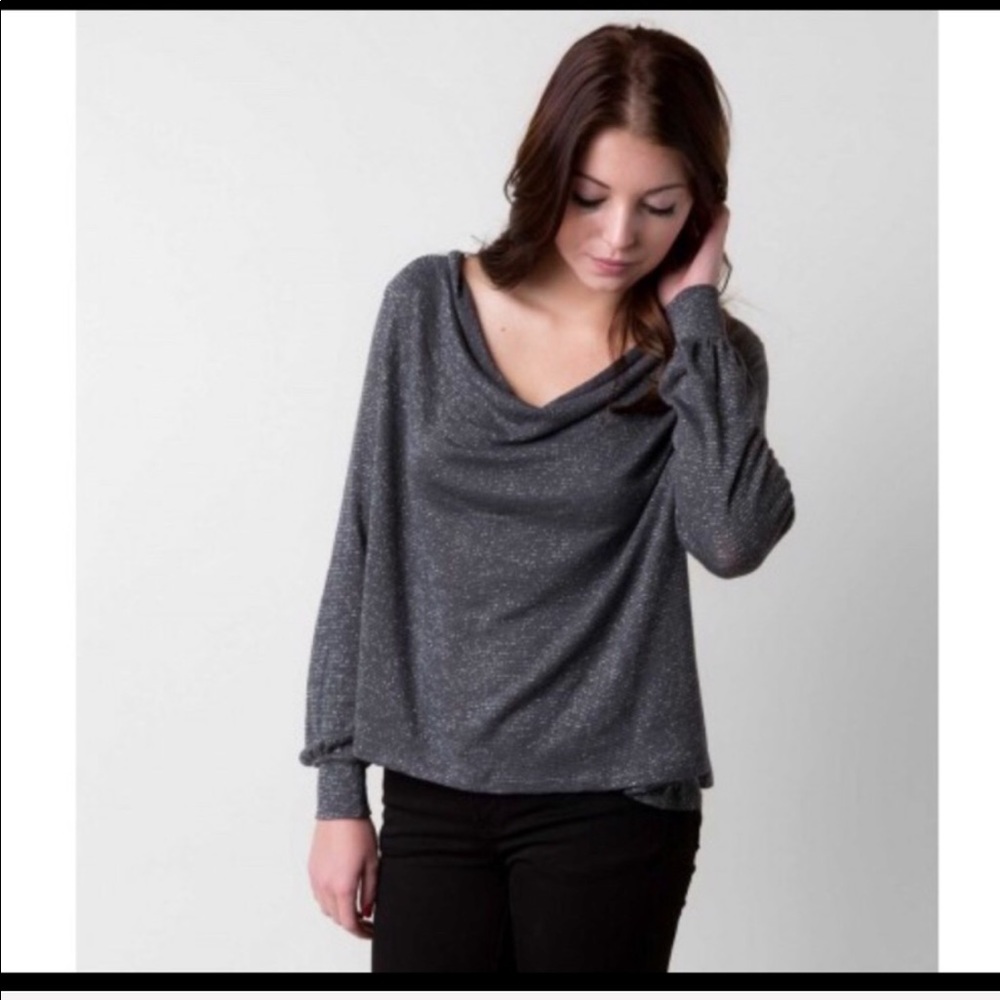 Free People Metallic Blouse